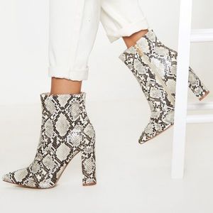 Brand new snake print boots!